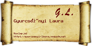 Gyurcsányi Laura névjegykártya
