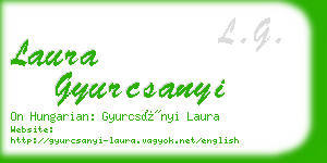 laura gyurcsanyi business card